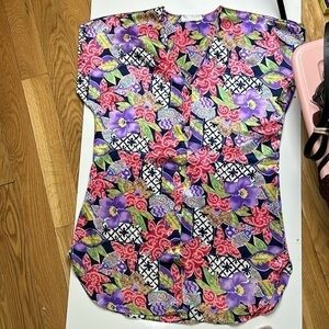 Val Mode Lingerie vtg‎ multicolor tunic /dress